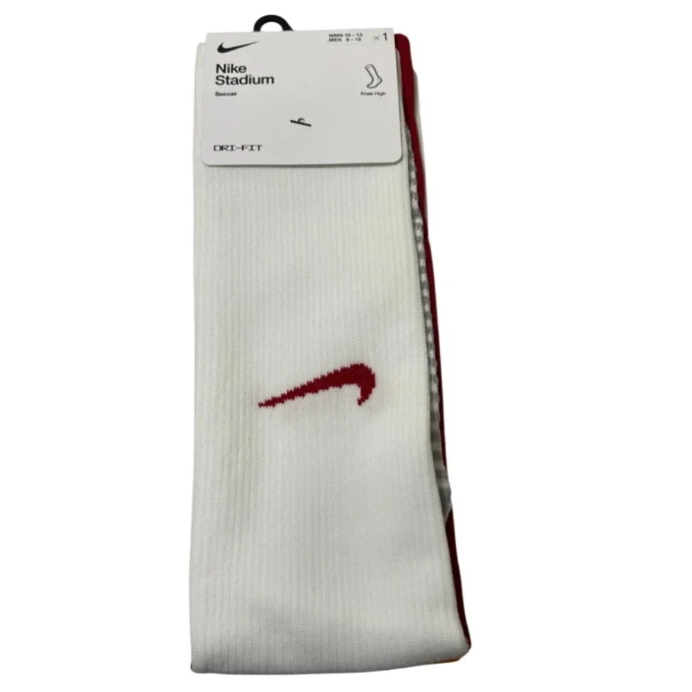 Nike Stadium Galatasaray AS Mens Home Soccer Socks White Orange Maroon DN7621